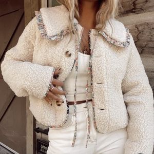 Cream Sherpa jacket